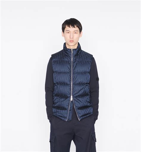 dior oblique sleeveless down jacket|Dior sleeveless down jacket.